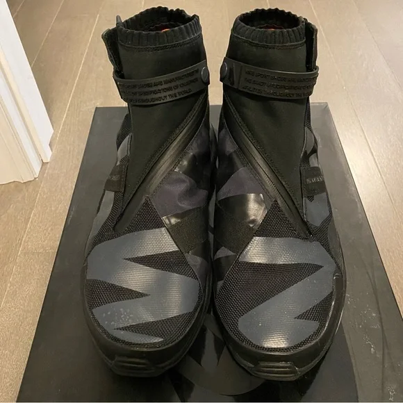 SOLD Nike NSW Gaiter Boot NikeLab Anthracite Black Orange AA0530 001 Men Size 10 - Picture 2 of 14
